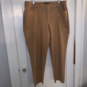 Khaki color Trousers from ELOQUII for bottom curvy